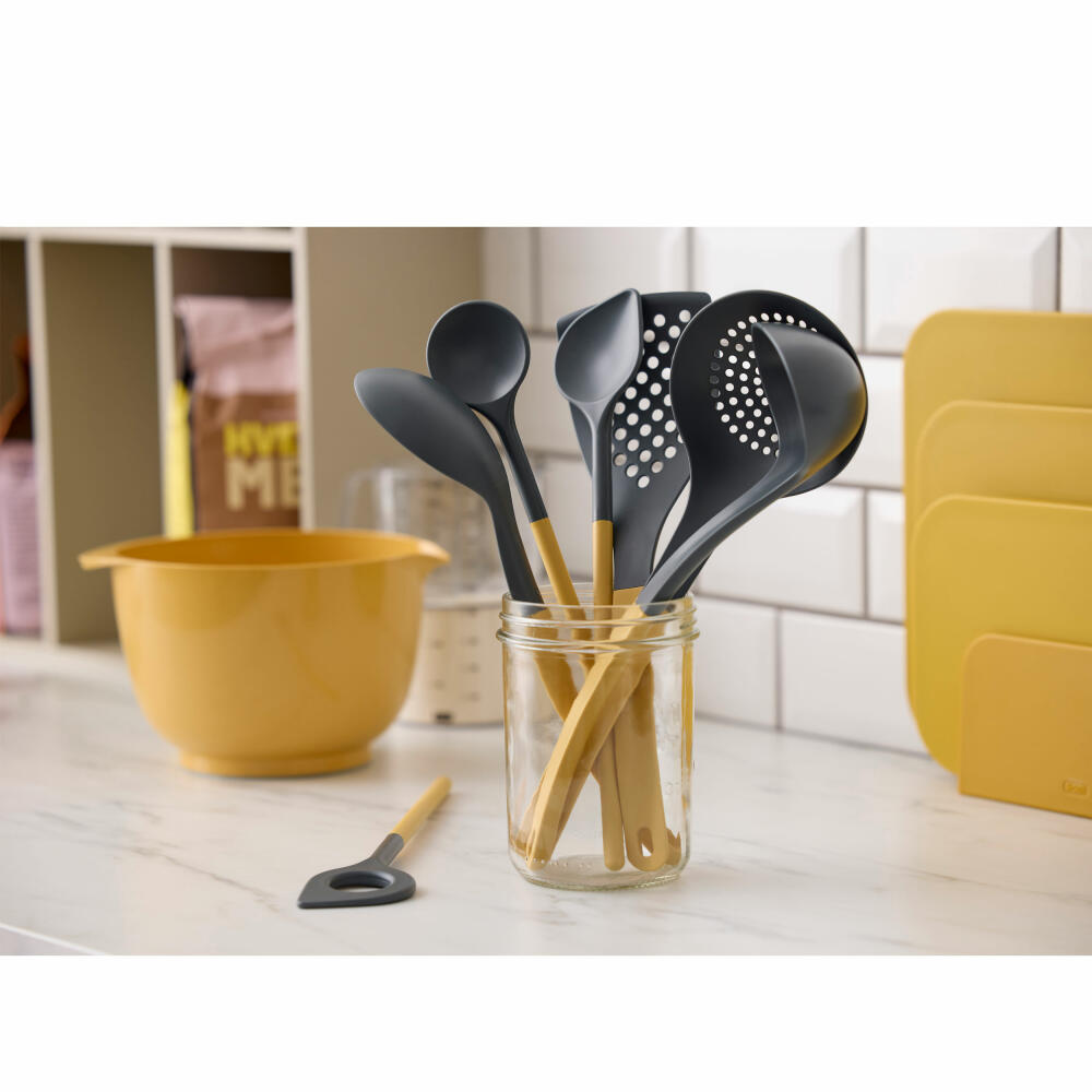 Rosti skimmer New Optima Curry, sieve spoon, nylon, yellow, 32 cm, 32175