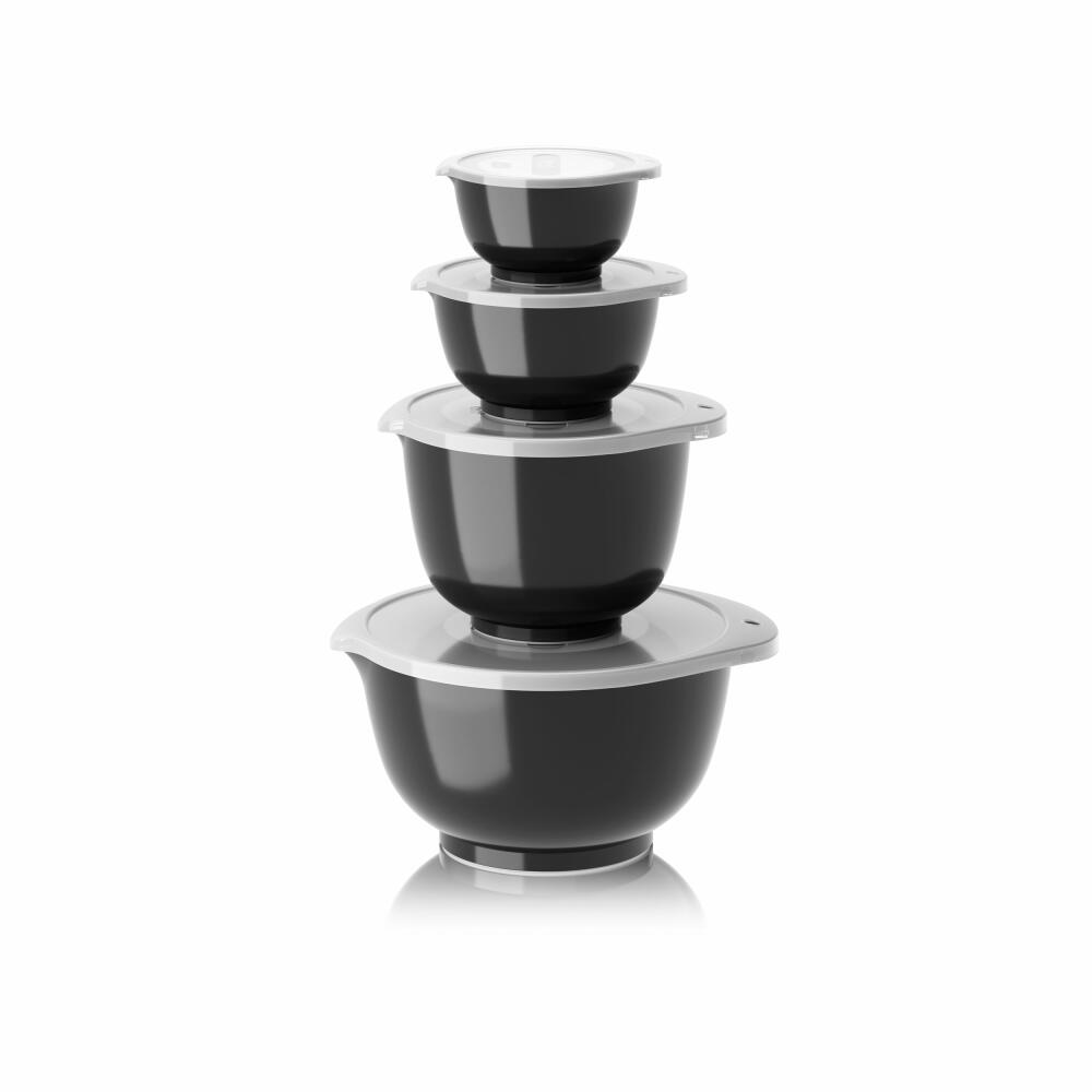 Rosti bowl set Margrethe New 8-piece, Durostima, black, 0.25 + 0.5 + 1.5 + 3 L, 29964