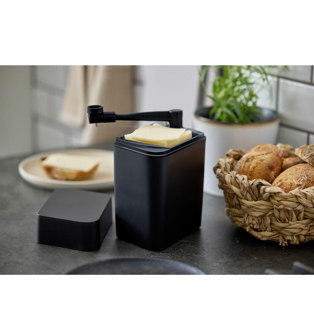 Rosti Cheese Box Classic Black, Cheese Cutter, Plastic, Black, 34006