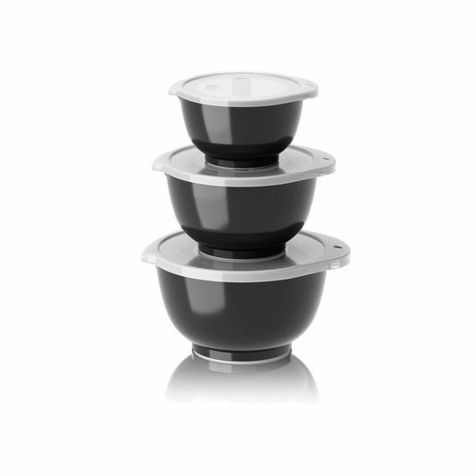 Rosti Mini Bowl Set Margrethe New 6-piece, Durostima, Black, 0.25 + 0.5 + 0.75 L, 29926