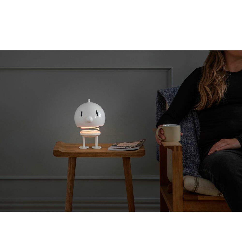 Hoptimist LED-Lampe XL White, Leuchte, ABS-Kunststoff, Stahl, Weiß, 23 cm, 31988