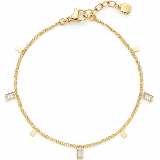 Leonardo Jewels bracelet gold Liora CIAO, jewelry bracelet, arm chain, fashion jewelry, stainless steel, glass stones, 024457