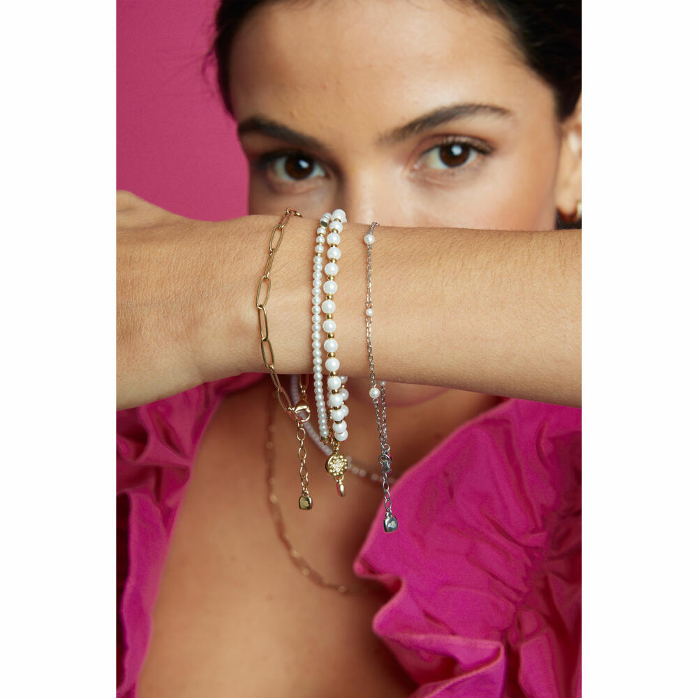 Leonardo Jewels Bracelet Navina CIAO, Jewelry Bracelet, Arm Chain, Fashion Jewelry, Stainless Steel, Glass Beads, 024453