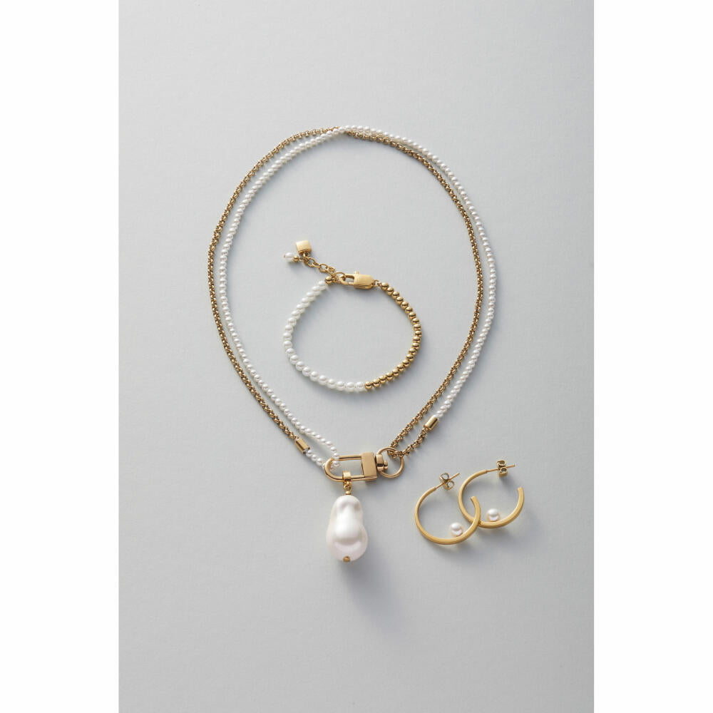 Leonardo Jewels ear studs gold Lucinda, earring, earrings, jewelry, stainless steel IP gold, pearls, 024332