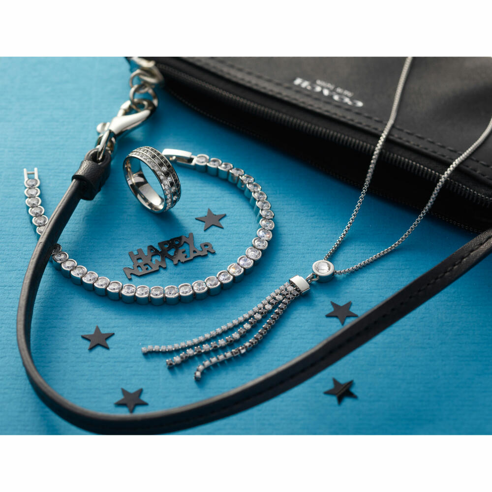 Leonardo Jewels Armband Cremona, Schmuckarmband, Armkette, Modeschmuck, Edelstahl, Zirkonia, 024336