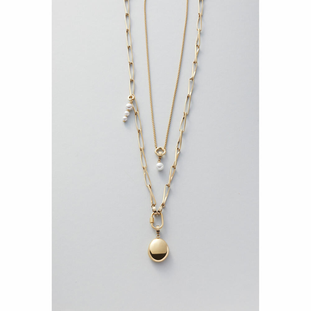 Leonardo Jewels Anhänger gold Boa Clip&Mix, Schmuckanhänger, Kettenanhänger, Edelstahl, Perle, 024424