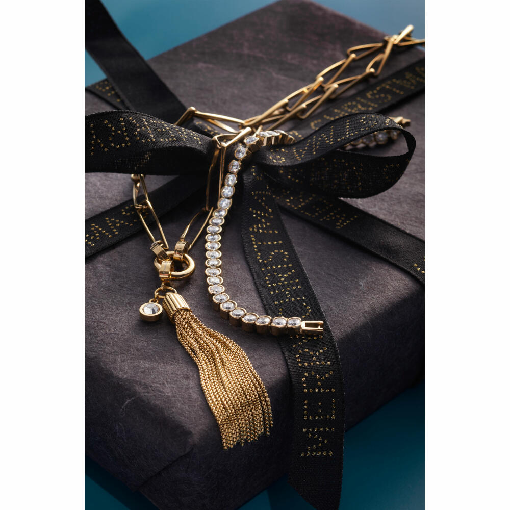 Leonardo Jewels Anhänger gold Pietra Clip&Mix, Schmuckanhänger, Kettenanhänger, Edelstahl IP gold, Zirkonia, 024405
