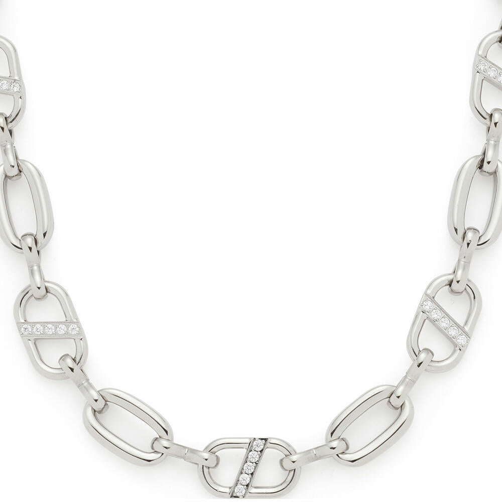 Leonardo Jewels Halskette 45 Narea, Kette, Schmuckkette, Modeschmuck, Edelstahl, Zirkonia, 024276
