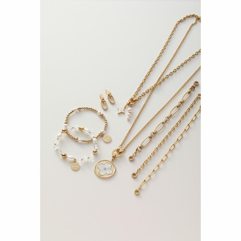 Leonardo Jewels Anhänger gold Boa Clip&Mix, Schmuckanhänger, Kettenanhänger, Edelstahl, Perle, 024424