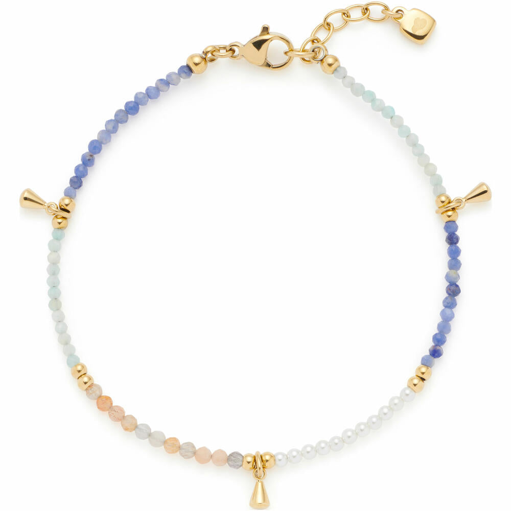 Leonardo Jewels Armband gold Babelli CIAO, Schmuckarmband, Armkette, Modeschmuck, Edelstahl IP gold, IP, Perlen, 024472