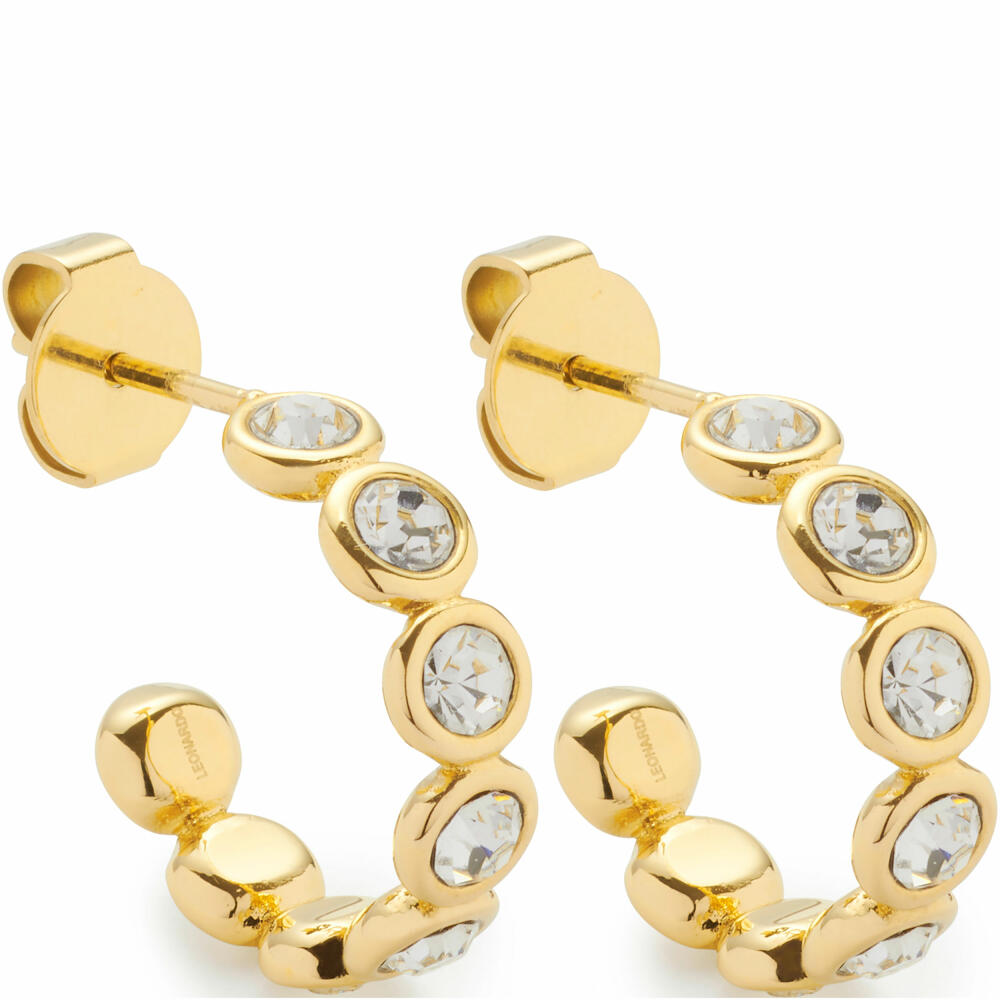 Leonardo Jewels Cremona gold earring, earring, jewelry, stainless steel IP gold, zirconia, 024339