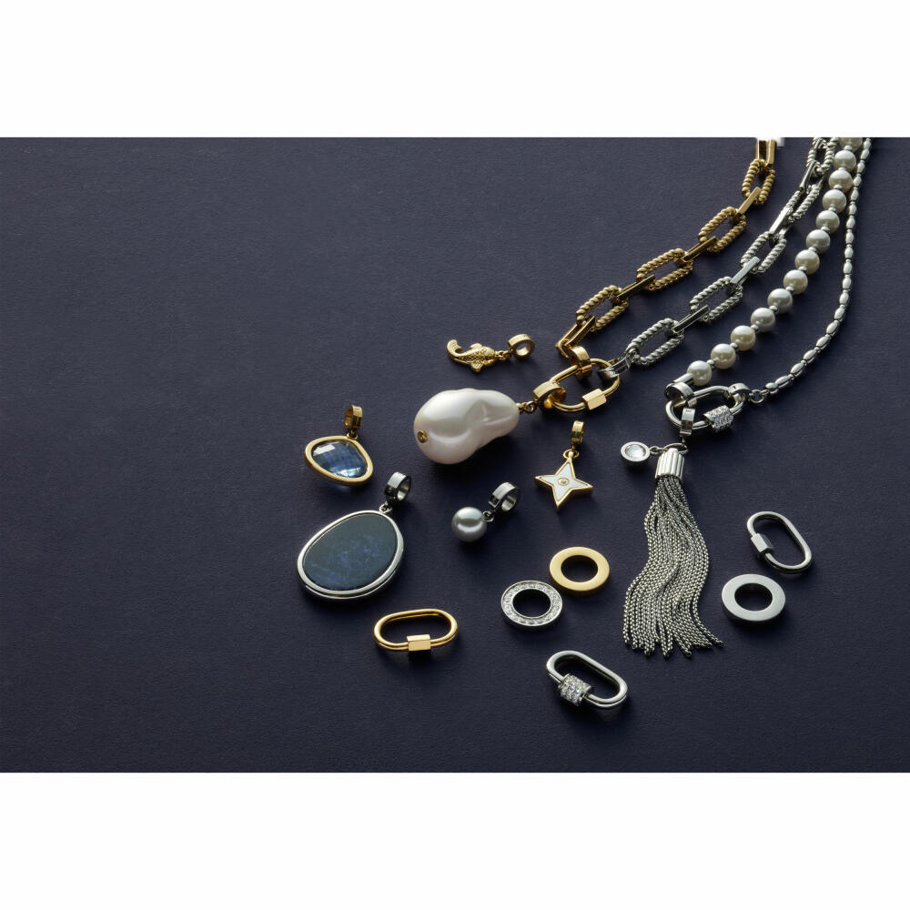 Leonardo Jewels Anhänger gold Wilma Clip&Mix, Schmuckanhänger, Kettenanhänger, Edelstahl IP gold, Perle , 024420