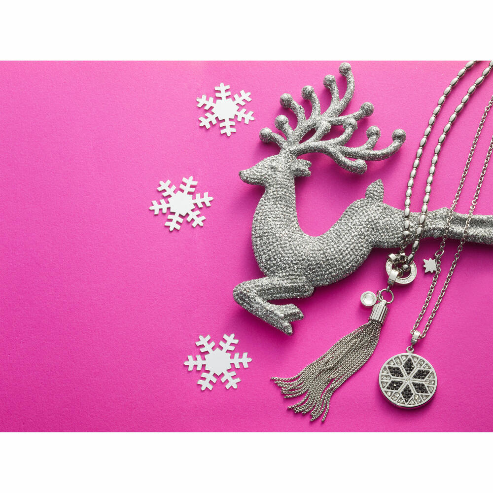 Leonardo Jewels Necklace 70 Biella X-Mas Speci, Chain, Jewelry Chain, Fashion Jewelry, Stainless Steel, Zirconia, 024363