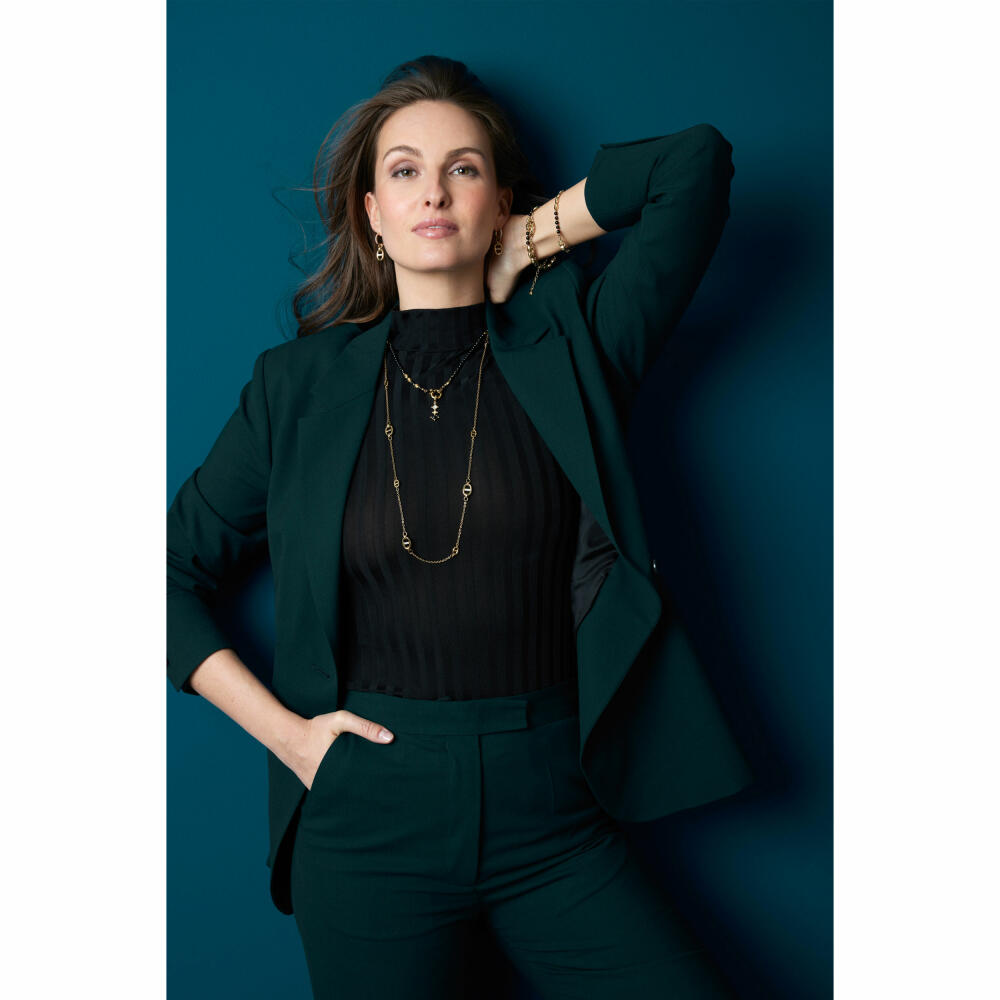Leonardo Jewels Halskette 80 gold Herma, Kette, Schmuckkette, Modeschmuck, Edelstahl IP, Zirkonia, 024296