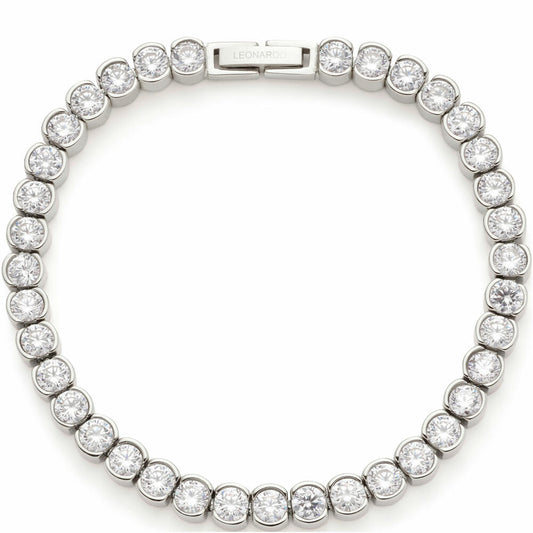 Leonardo Jewels Armband Cremona, Schmuckarmband, Armkette, Modeschmuck, Edelstahl, Zirkonia, 024336