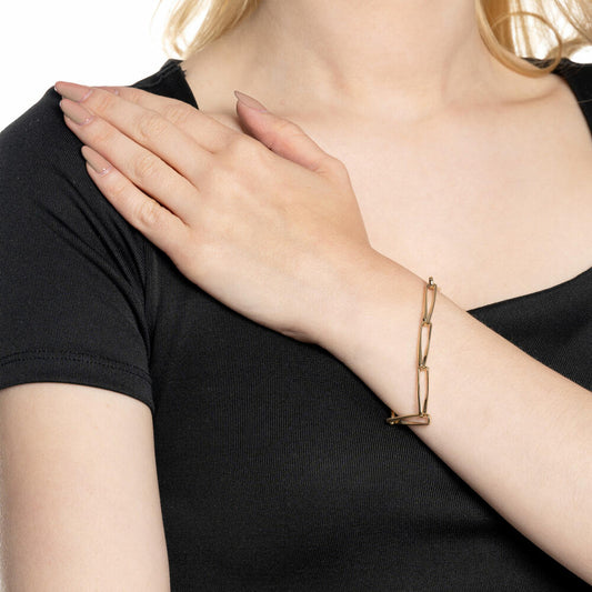 Leonardo Jewels Armband gold Consenza, Schmuckarmband, Armkette, Modeschmuck, Edelstahl IP gold , 024445