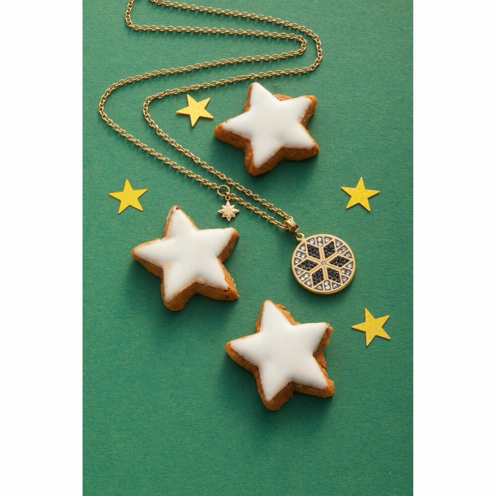 Leonardo Jewels Halskette 70 gold Biella X-Mas, Kette, Schmuckkette, Modeschmuck, Edelstahl IP gold, Zirkonia, 024365