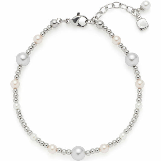 Leonardo Jewels Armband Elsana, Schmuckarmband, Armkette, Modeschmuck, Edelstahl, Perlen , 024334