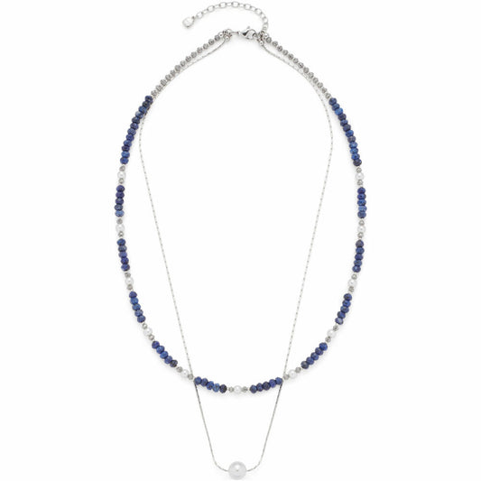 Leonardo Jewels Necklace 45 Anjana, Chain, Jewelry Chain, Fashion Jewelry, Stainless Steel, Glass Beads, 024311