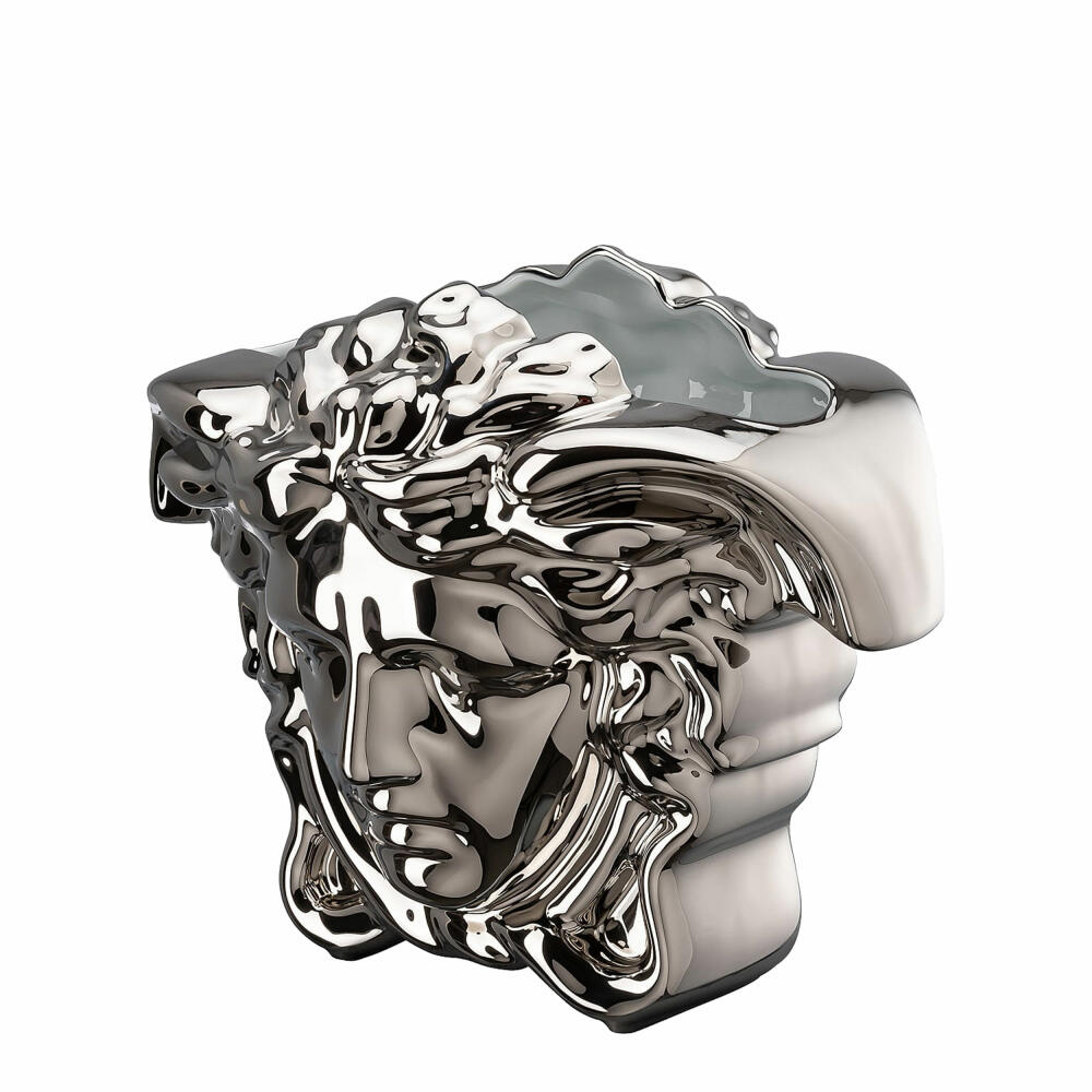 Rosenthal Versace Vase Medusa Grande Silver, Porzellan, 21 cm, 14493-426174-26021
