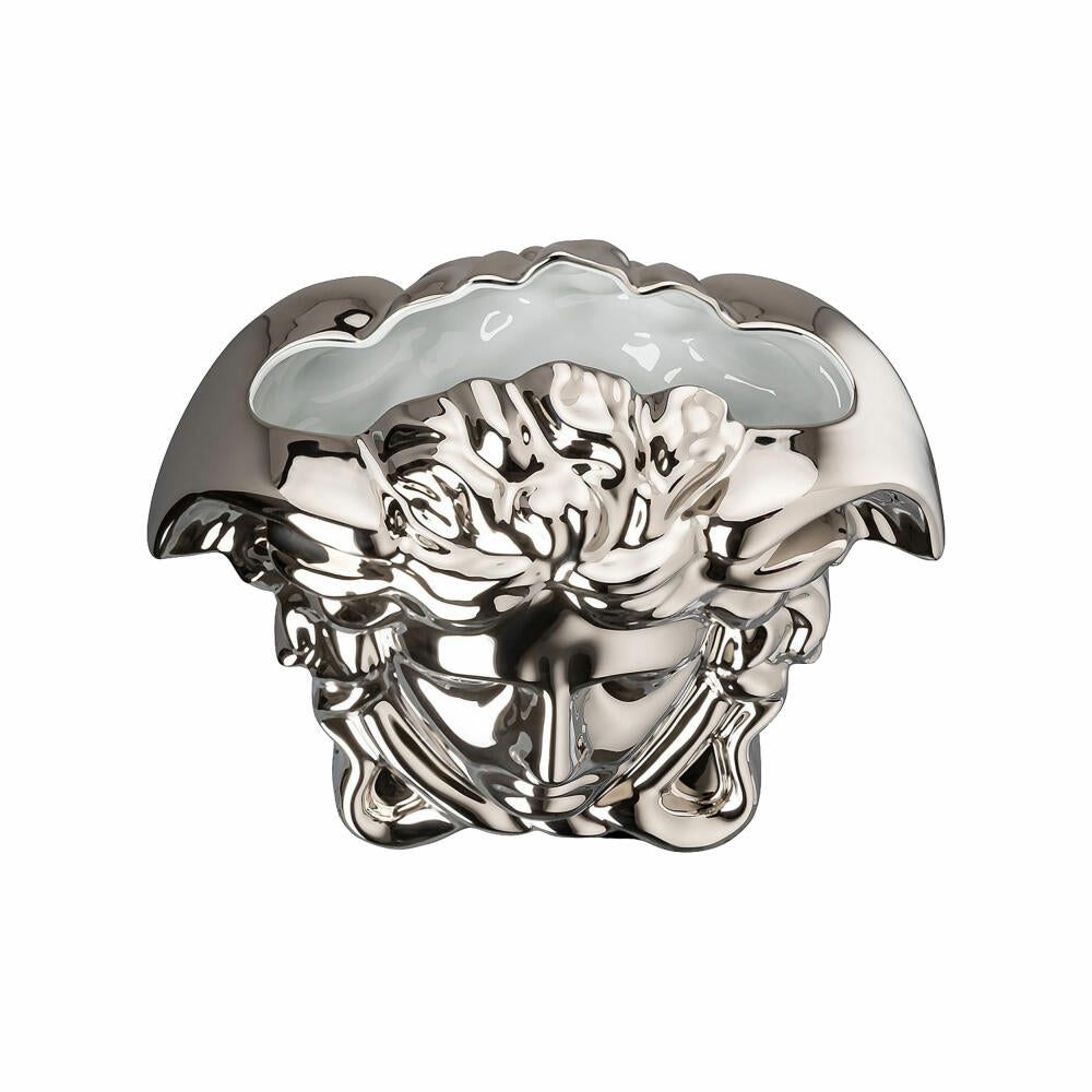Rosenthal Versace Vase Medusa Grande Silver, Porzellan, 21 cm, 14493-426174-26021