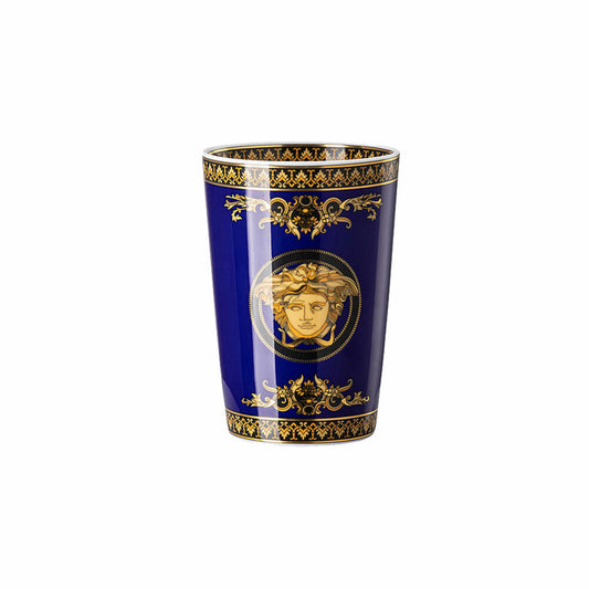 Rosenthal Versace Tischlicht 2-tlg. mit Duftwachs Medusa blau, Materialmix, 14 cm, 14402-409620-24868