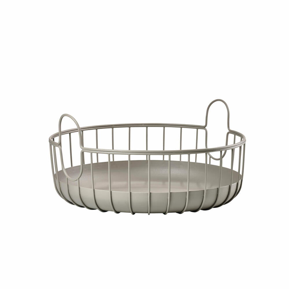 Zone Denmark basket Inu Taupe, storage basket, steel, brown, 38 x 18 cm, 28685