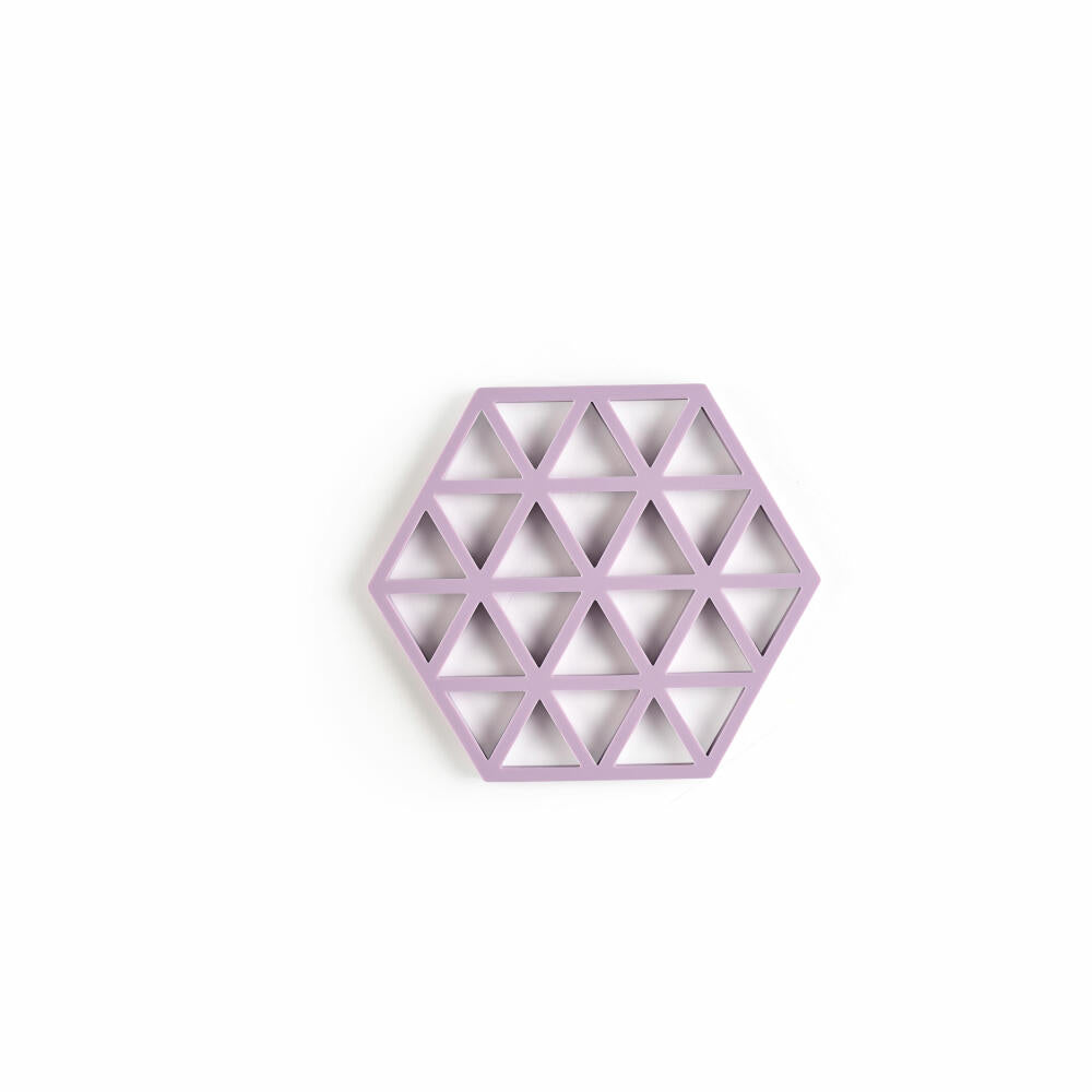 Zone Denmark Coaster Triangles Lupine, Silicone, Purple, 16 x 14 cm, 31607