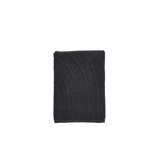 Zone Denmark Bath Towel Time Black, 100% Cotton, Black, 70 x 140 cm, 33616