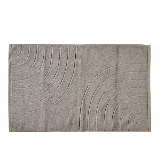 Zone Denmark Bath Mat Time Concrete, 100% Cotton, Grey, 50 x 80 cm, 33910