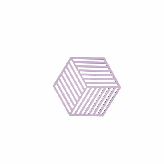 Zone Denmark Coaster Hexagon Lupine, Silicone, Purple, 16 x 14 cm, 31601