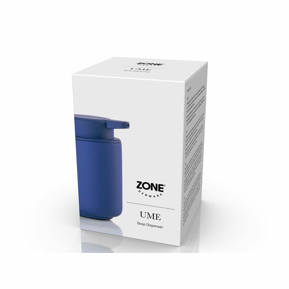 Zone Denmark Seifenspender Ume Indigo Blue, Steinzeug, ABS, Blau, 250 ml, 31552