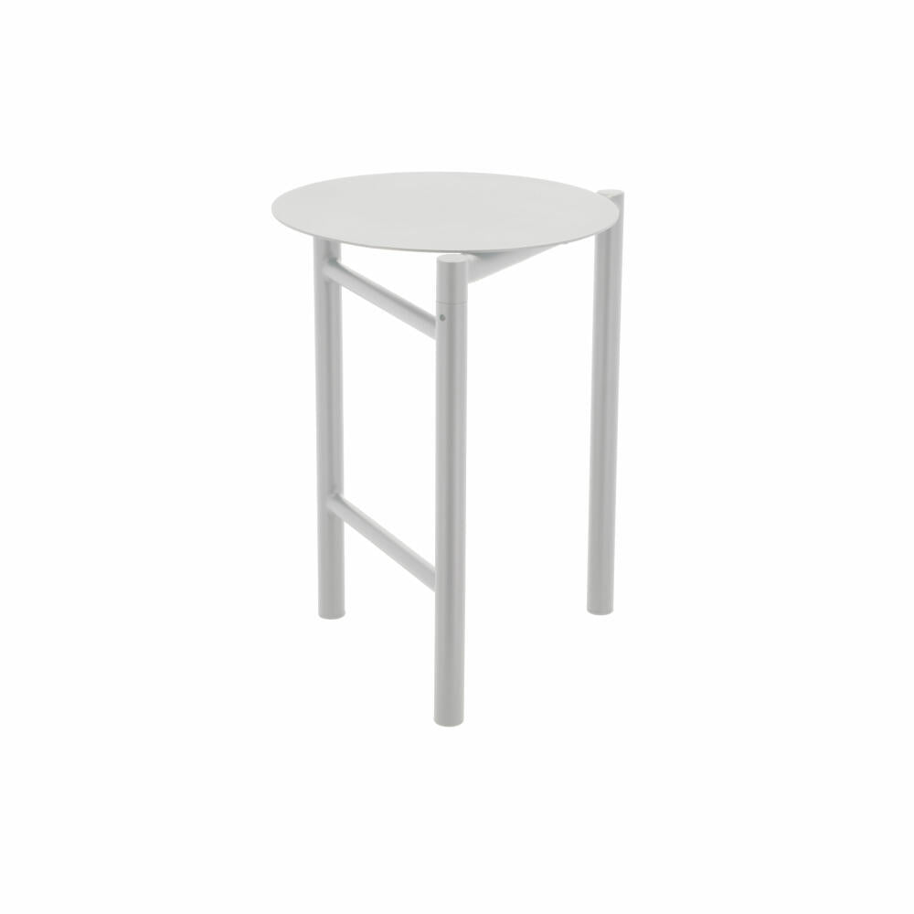 Zone Denmark Stool Disc Soft Grey, Stool, Steel, Grey, 45 cm, 32241