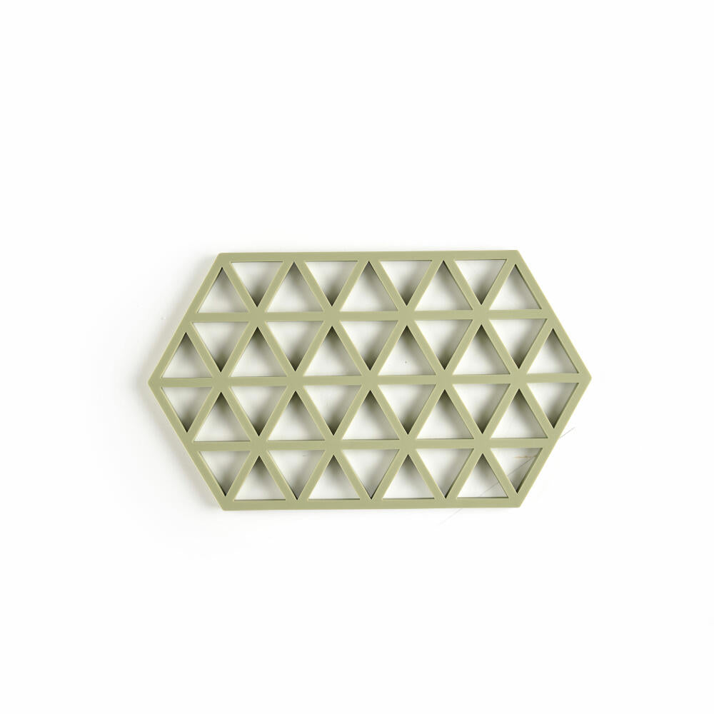 Zone Denmark Coaster Triangles Matcha Green, Silicone, Green, 24 cm, 31609