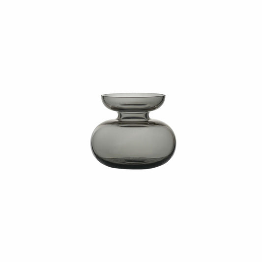 Zone Denmark Vase Inu Smoked Gray, flower vase, decorative vase, glass, gray, 11 x 9 cm, 31497