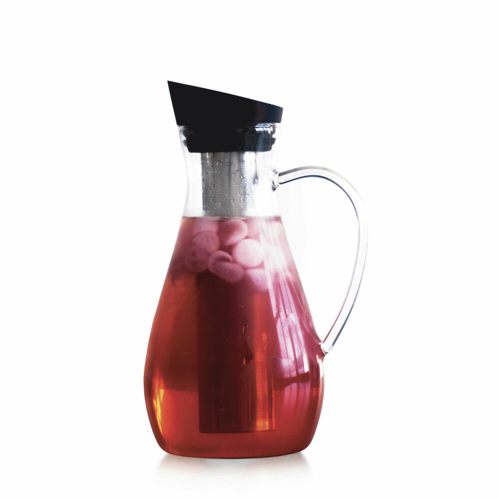 VIVA Infusion iced tea glass carafe with strainer insert, carafe, jug, borosilicate glass, 1.4 L, V30501