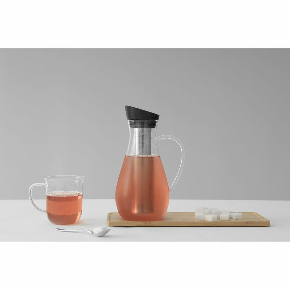 VIVA Infusion iced tea glass carafe with strainer insert, carafe, jug, borosilicate glass, 1.4 L, V30501