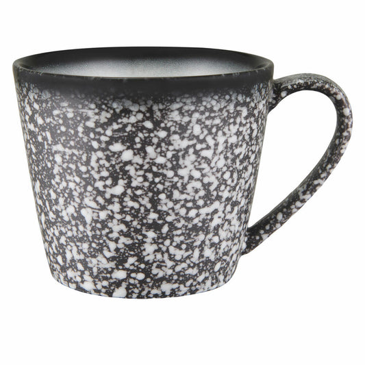 Maxwell &amp; Williams Caviar Granite conical mug, cup, porcelain, black and white, 420 ml, AX0595