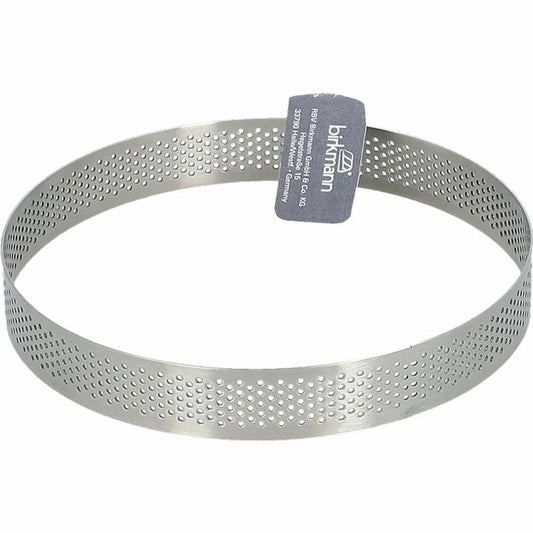 Birkmann Premium Baking Baking and Cake Ring, Baking Ring, Baking Pan, Perforated, Stainless Steel, Ø 14 cm, 265929