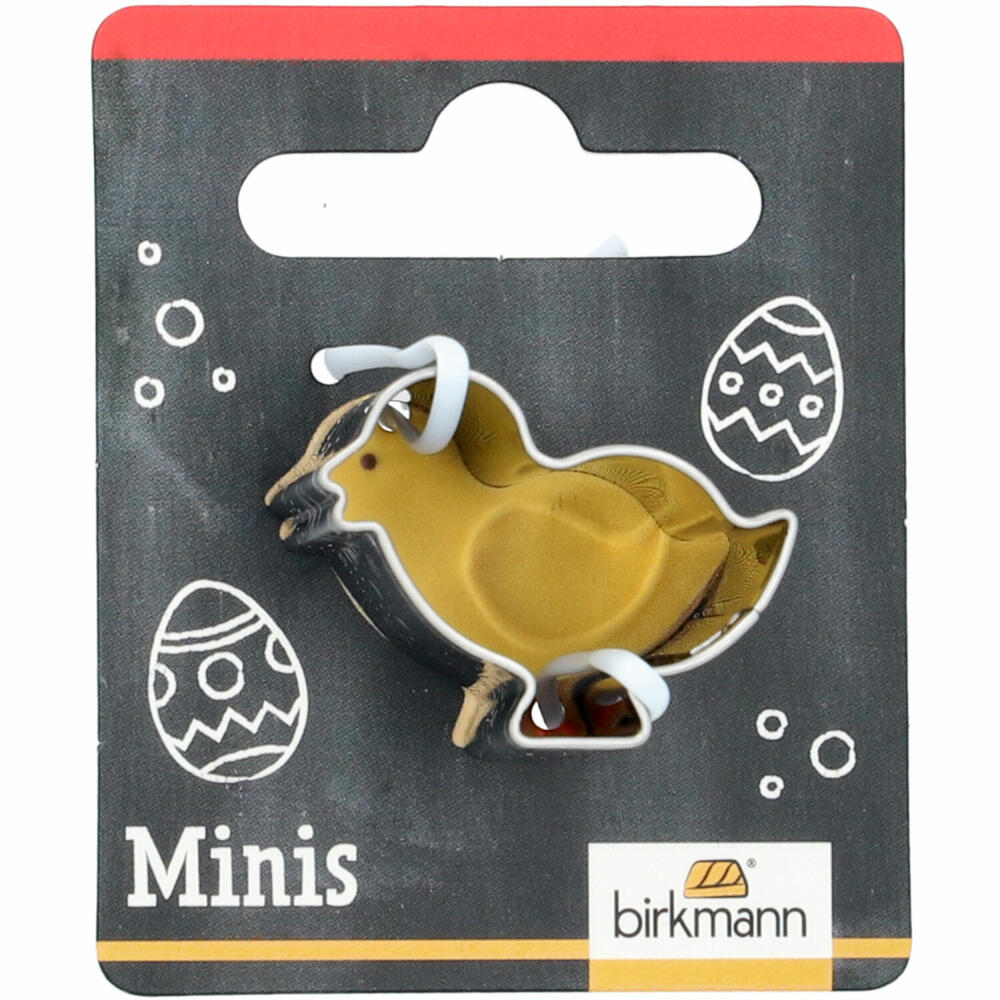 Birkmann Mini Cookie Cutter Chick, Cookie Cutter, Cookie Mold, Biscuit, Cookies, Stainless Steel, 2.8 cm, 152878