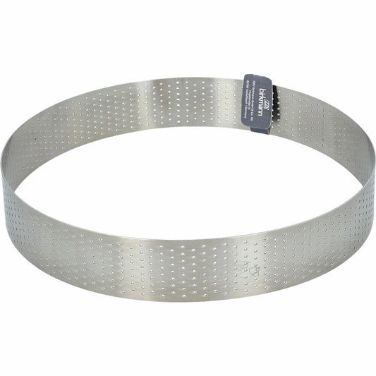 Birkmann Premium Baking Baking and Cake Ring, Baking Ring, Baking Pan, Perforated, Stainless Steel, Ø 24 cm, 265974