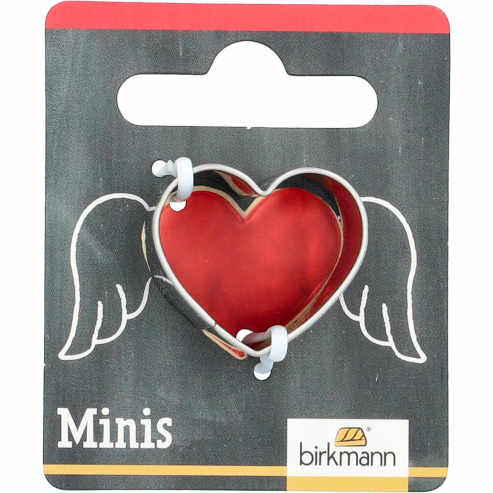 Birkmann Mini Cookie Cutter Heart, Cookie Cutter, Cookie Mold, Biscuit, Stainless Steel, 2.5 cm, 152564