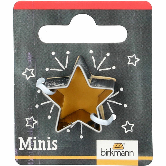 Birkmann Mini Cookie Cutter Star, Cookie Cutter, Cookie Mold, Biscuit, Stainless Steel, 2.5 cm, 152915