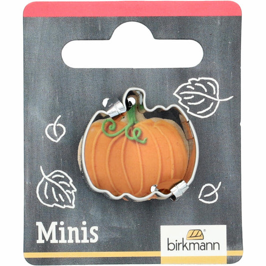 Birkmann mini pumpkin cookie cutter, cookie cutter, cookie mold, biscuit, cookies, stainless steel, 2.5 cm, 152793