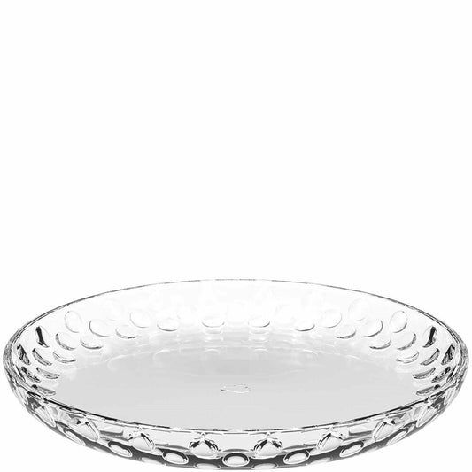 Leonardo Teller CUCINA OPTIC, 4er Set, Glasteller, Speiseteller, Desserteller, Glas, 18 cm, 066353