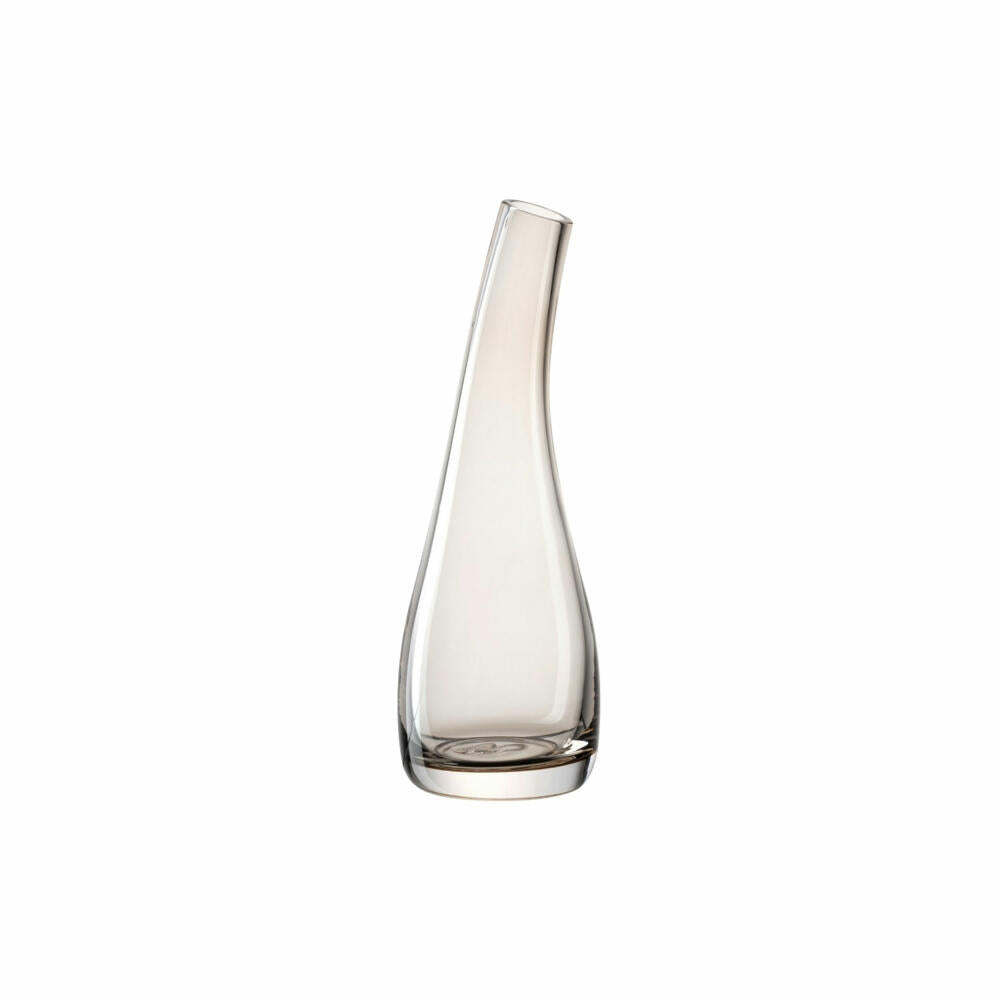 Leonardo Vase LUMINOSA, Blumenvase, Dekovase, Tischvase, Glas, Taupe, 20 cm, 029923