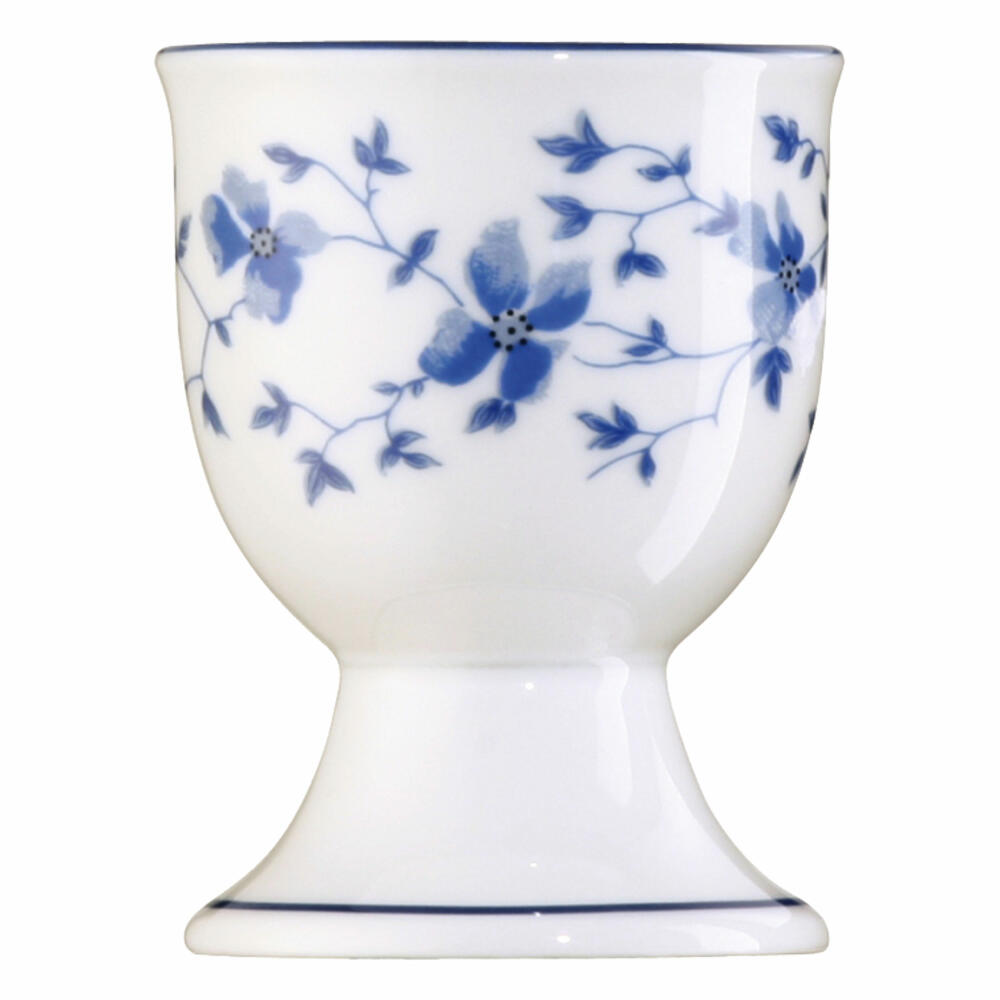 Arzberg Form 1382 egg cup on foot, egg holder, egg cup, blue flowers, porcelain, 41382-607671-15520