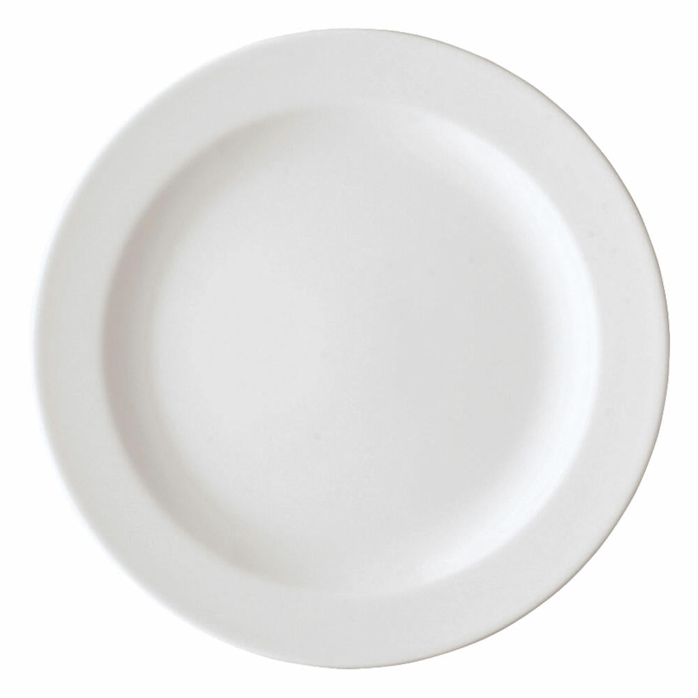 Rosenthal Form 1382 Speiseteller, Speise Teller, Porzellanteller, White, Porzellan, 25 cm, 41382-800001-10025