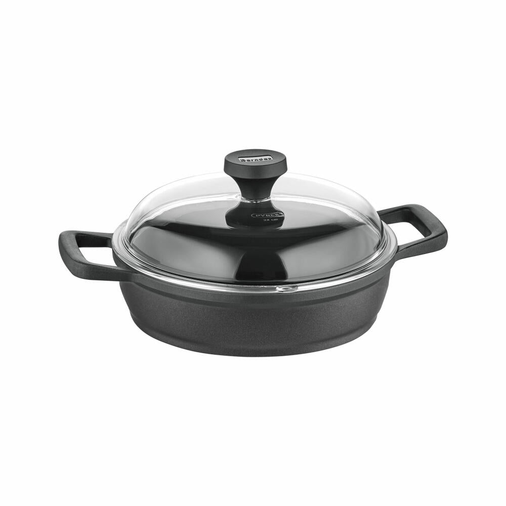 Berndes Edition 100 serving pan with lid, pan, cast aluminum, black, 28 cm, 031667