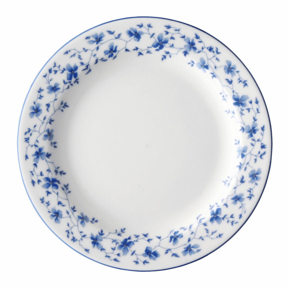 Arzberg Form 1382 breakfast plate, breakfast plate, porcelain plate, blue flowers, porcelain, 19 cm, 41382-607671-10019